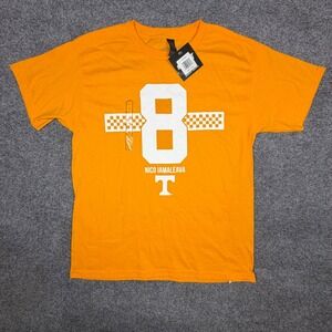 BreakingT Nico‎ Iamaleava Tennessee Volunteers Youth Large Orange T-Shirt No 8